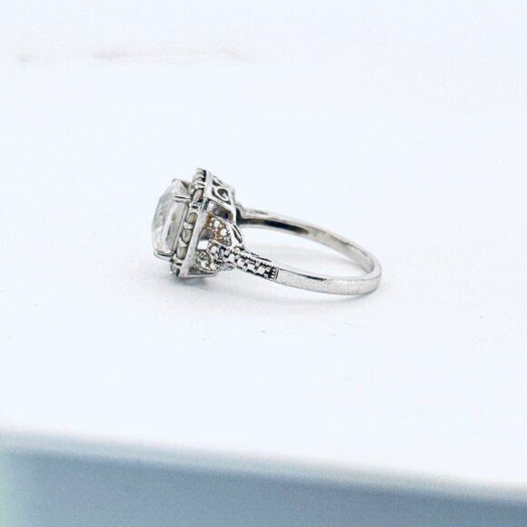 Estate Sterling Silver 925 Ring Size 7 Vintage Solid Band Classic Design - Picture 4 of 11